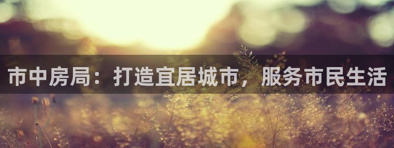 摩登7登录入口：市中房局：打造宜居城市，服务市民生活