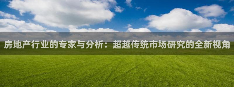 摩登7登录：房地产行业的专家与分析：超越传统市场研究的全新视