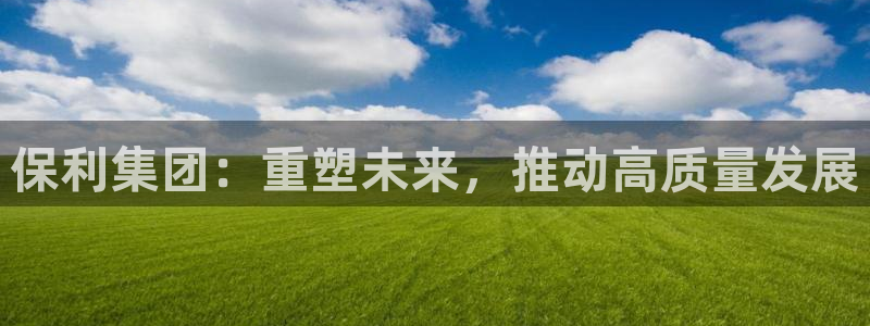 摩登5周这7O667：保利集团：重塑未来，推动高质量发展