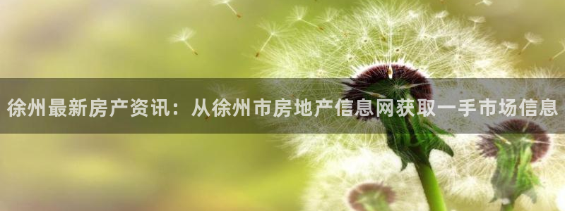 摩登7方3299O7：徐州最新房产资讯：从徐州市房地产信息网