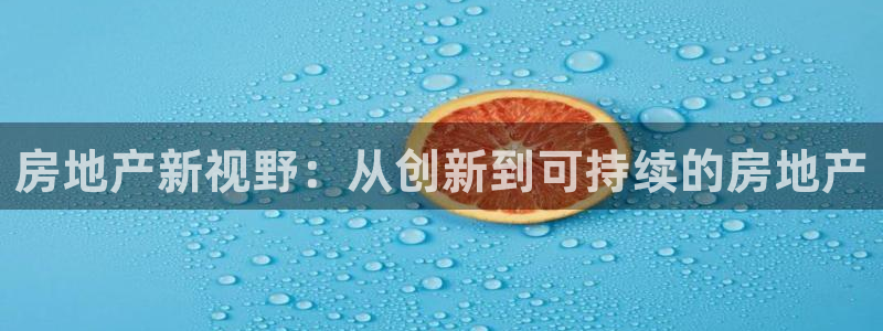 精品摩登7：房地产新视野：从创新到可持续的房地产