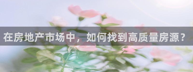 摩登7平台注册账号：在房地产市场中，如何找到高质量房源？